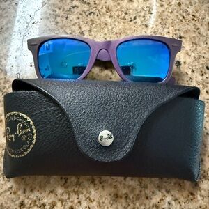 Ray-Ban Violet Frame with Aqua Lenses